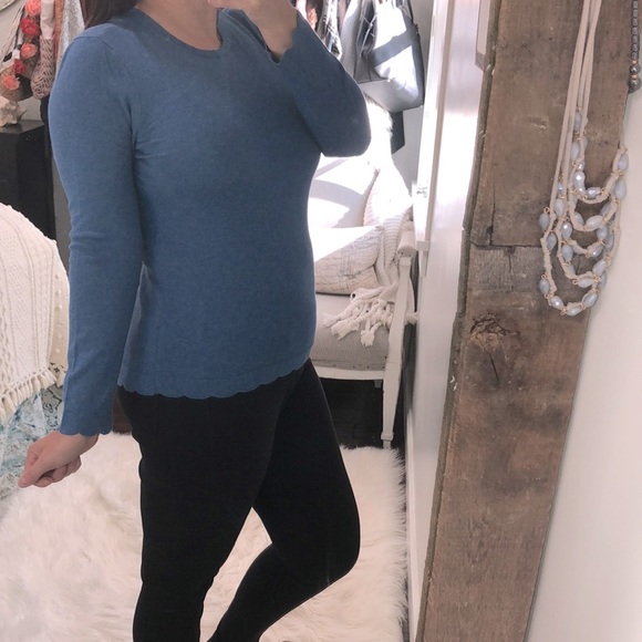 J. McLaughlin size medium cotton cashmere sweater - Picture 2 of 4